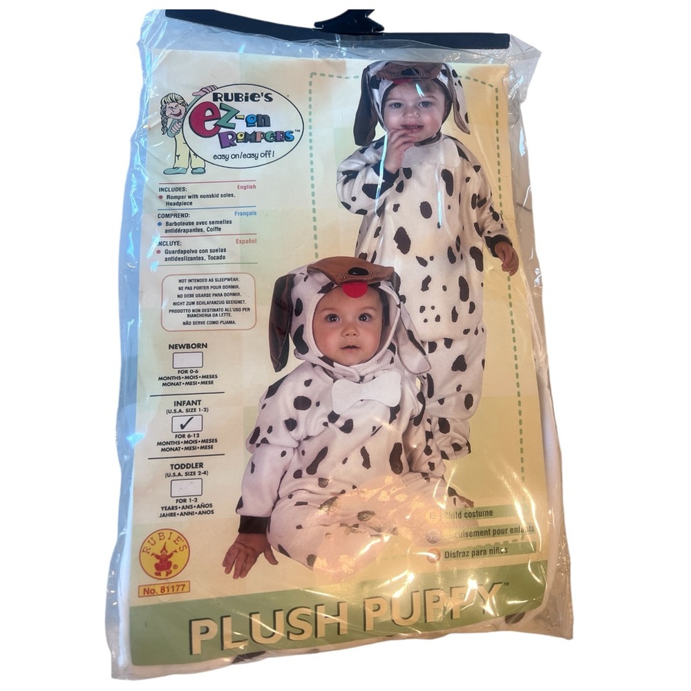New Plush Puppy 6-12Months Halloween Costume